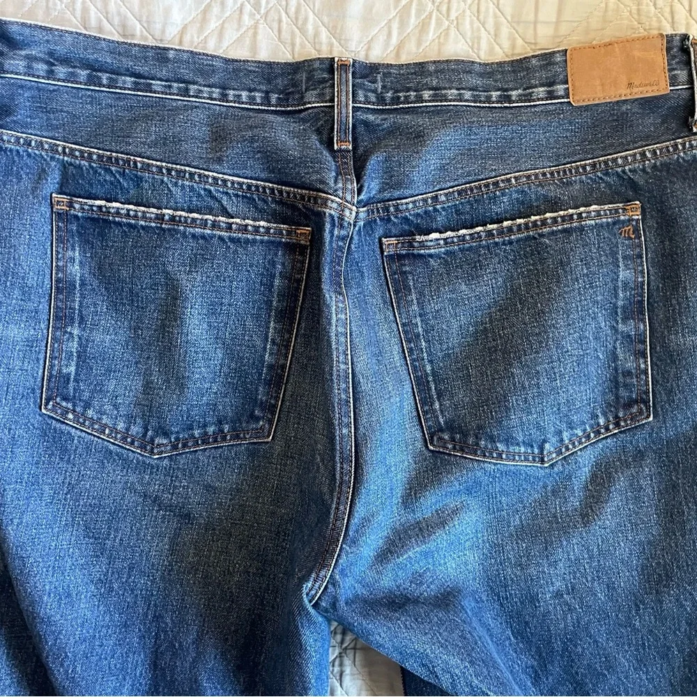 Madewell Low-Slung Baggy Jeans in Moffat Wash-Rigid Size 33 $138‎ NS199